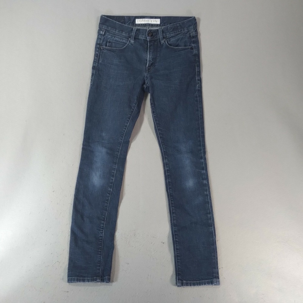 Express jeans Alec mens 29 x 32 blue Flex stretch denim pants Super skinny